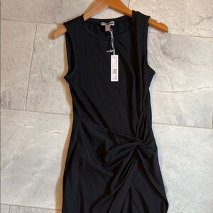 Nordstrom Asymmetrical Black Cocktail Dress | Size XXS